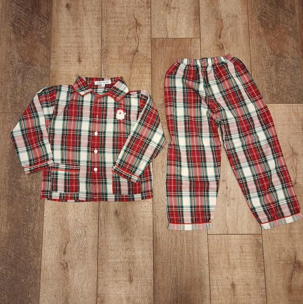 Kids xmas pajama set sz5